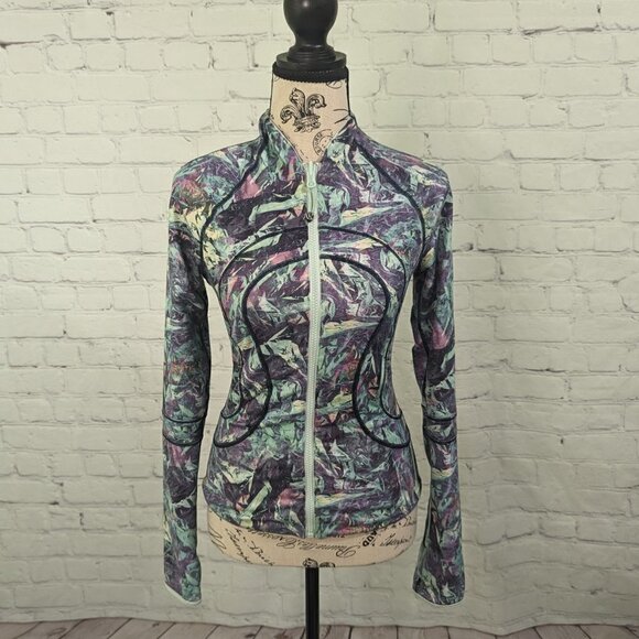 Lululemon Find Your Bliss Jacket Vintage Green Iridescent Multi 2 - Picture 2 of 13